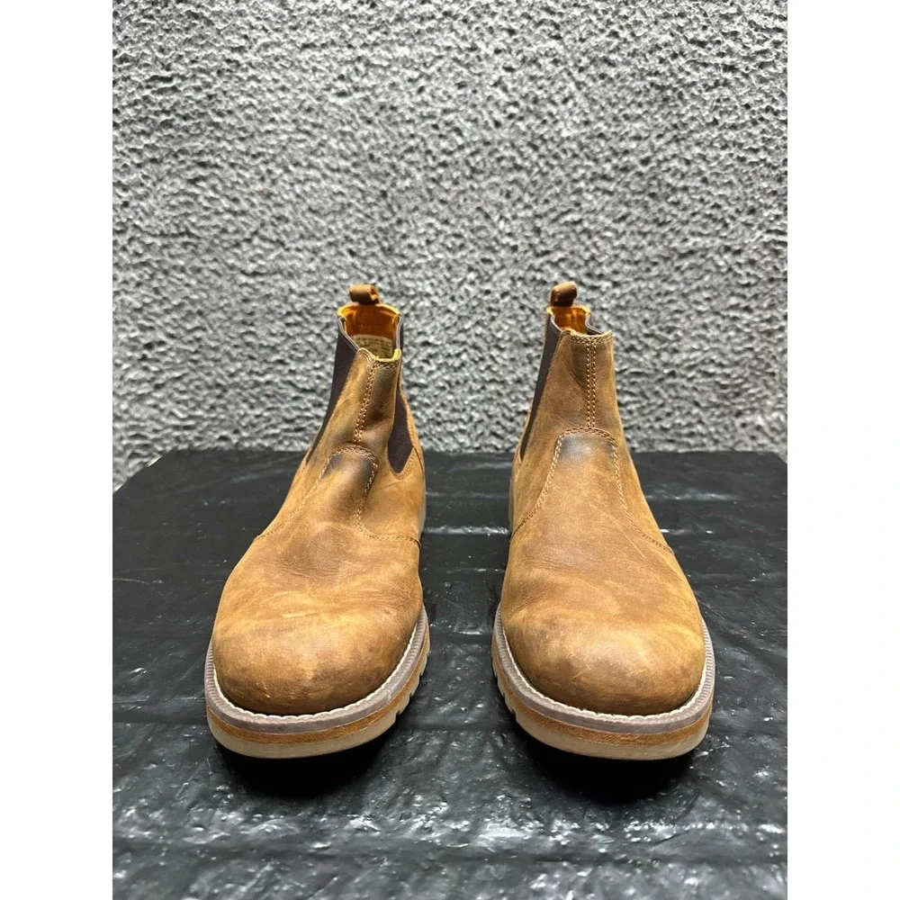Timberland‎ Redwood Falls Ortholite Pull On Chelsea Boots Brown Mens Size 9.5 US